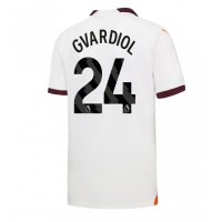 Manchester City Josko Gvardiol #24 Udebanetrøje 2023-24 Kortærmet